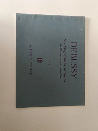 Partitura Debussy 6 Epígrafes Antiguos 4 manos