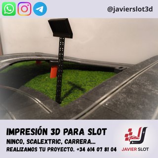 Focos realistas para maquetas slot scalextric