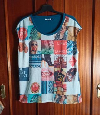 Camiseta Only Talla Única Estampada