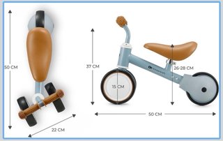 Bici sin pedales Kinderkraft Cutie azul