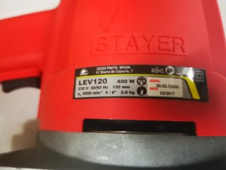 Lijadora stayer de disco de 120 mm