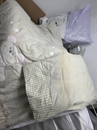 Juego colcha, sábanas cuna osito 140 y chichonera