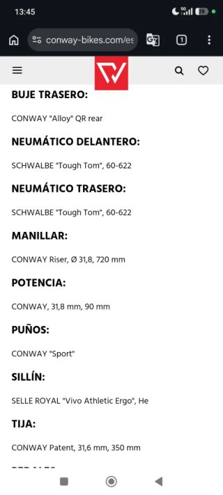 Bicicleta Eléctrica Cairon S 2.0 625 **NUEVA**