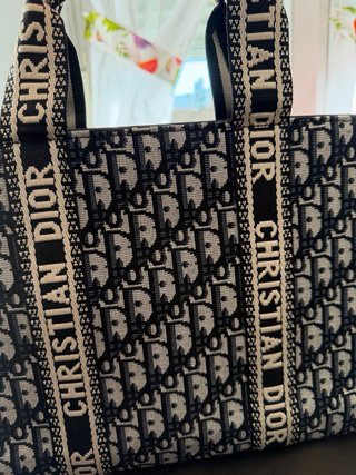 Bolso Christian Dior Beige y Negro