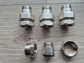 Raccordo Bocchettone 3 Pezzi M-F 3/4 (4pz)