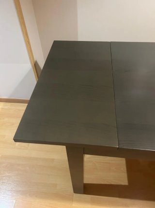 Mesa de comedor extensible 120x80 a 160x80 cm