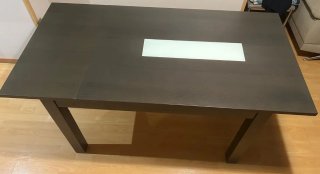Mesa de comedor extensible 120x80 a 160x80 cm