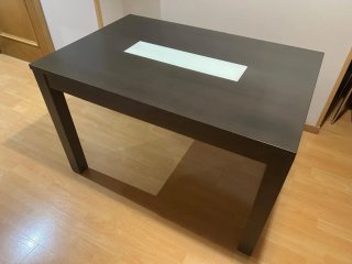 Mesa de comedor extensible 120x80 a 160x80 cm