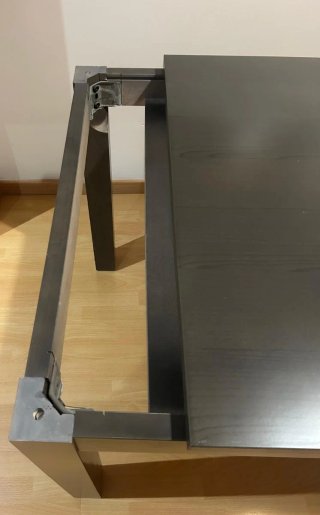 Mesa de comedor extensible 120x80 a 160x80 cm