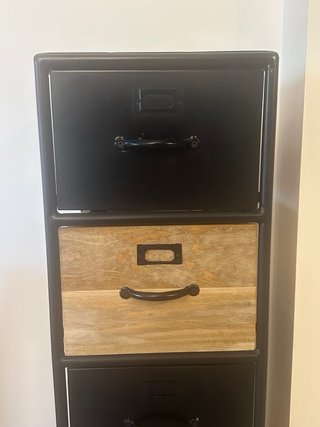 Cassettiera Maison du Monde metallo e legno