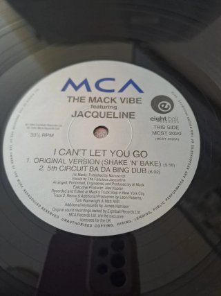Vinilo 12 The Mack Vibe ft. Jacqueline 1994