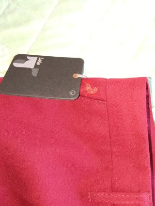 5x10 Pantalón Vestir Lois Vino Talla S