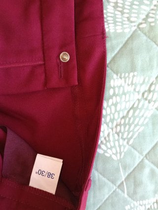 5x10 Pantalón Vestir Lois Vino Talla S