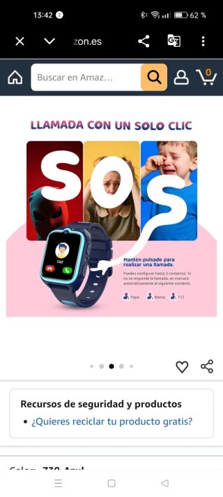 Reloj inteligente para niños