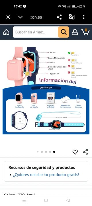 Reloj inteligente para niños