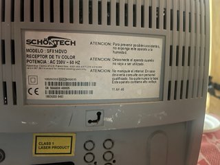 Televisor Schöntech SFX14DVD Gris/Blanco