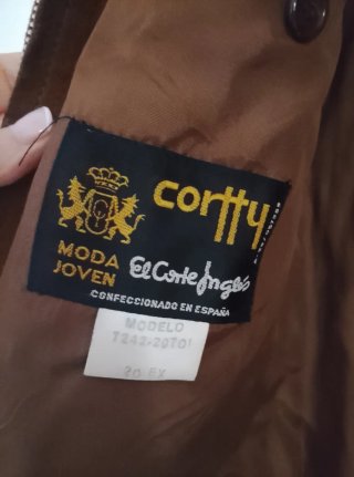 Chaqueta ante hombre Corte Inglés Talla M