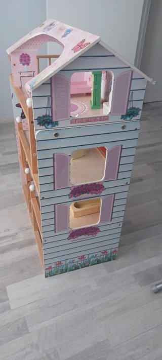 Casita de Muñecas Rosa