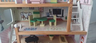 Casita de Muñecas Rosa