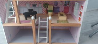 Casita de Muñecas Rosa
