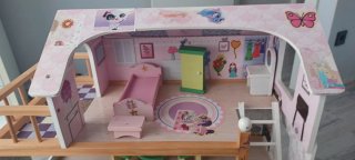 Casita de Muñecas Rosa