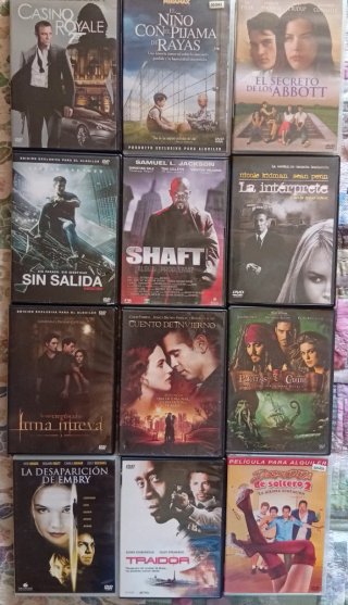 LOTE 1. LIQUIDACIÓN DE PELICULAS ORIGINALES. 0'50