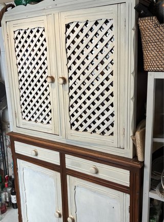 Alacena de madera maciza 2 piezas
