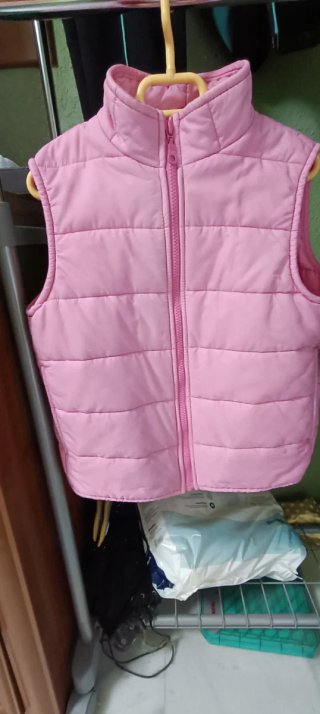Chaleco acolchado rosa