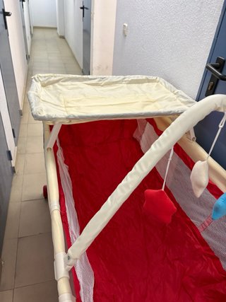Cuna de viaje plegable con colchón