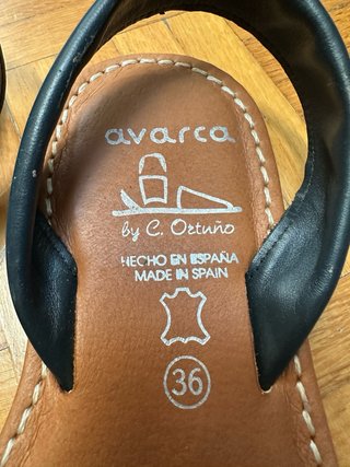 Avarca Minorca Glitter Nere Tg 36