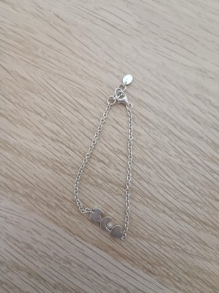 Pulsera Tous Plata Corazón Luna Perla