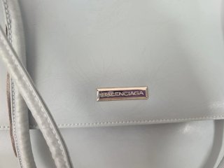 Borsa vintage Balenciaga grigio chiaro