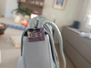 Borsa vintage Balenciaga grigio chiaro