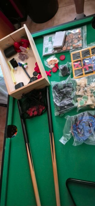 Futbolín infantil madera multijuegos