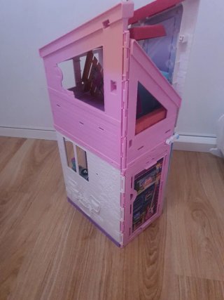 Maxi casa Barbie Rosa y Blanca