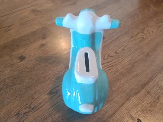 Hucha Moto Scooter Guardiola Azul y Blanca