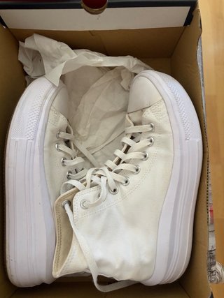 Converse plataforma blancas