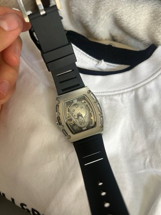 Reloj Negro/Plateado