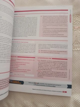 Historia de la filosofía, 2 Bachillerato