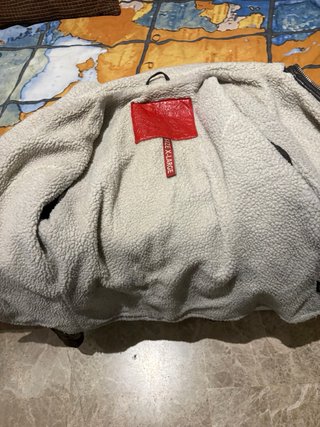 Chaqueta de piel Superdry con borrego L