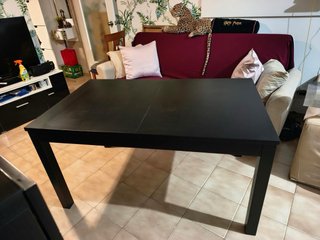 Mesa extensible IKEA BJURSTA negra