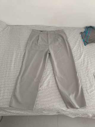Pantalones Baggy Grises Vestir