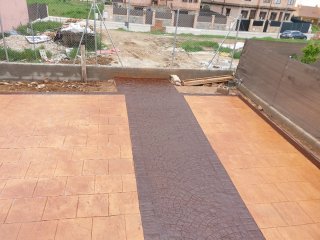 Pavimento de hormigón impreso