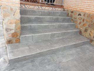 Pavimento de hormigón impreso