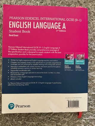 PEARSON EDEXCEL IGCSE (9-1) ENGLISH LANGUAGE A