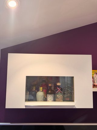 Mueble salón con mesa elevable