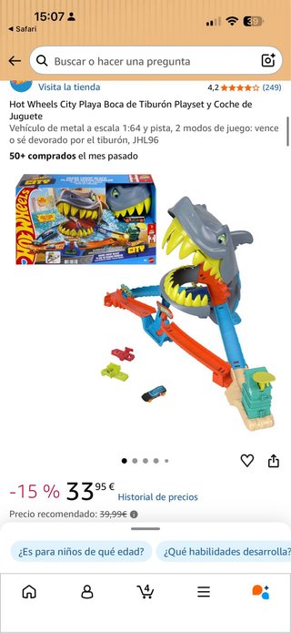 Hot Wheels City Tiburón Playset