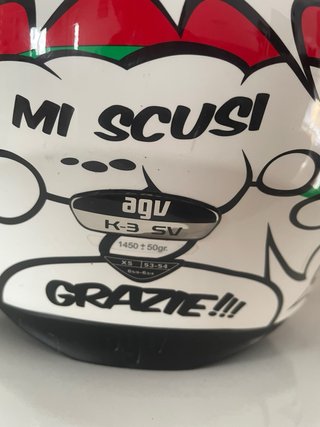 Casco AGV K3 SV Talla XS (53-54 cm)