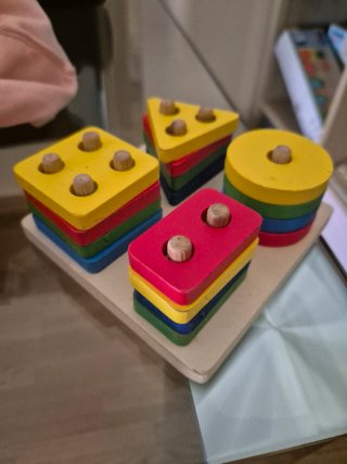 Puzzle madera figuras geométricas