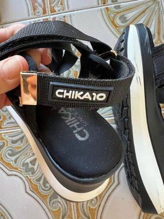 Sandalias cuña Chica 10 talla 38